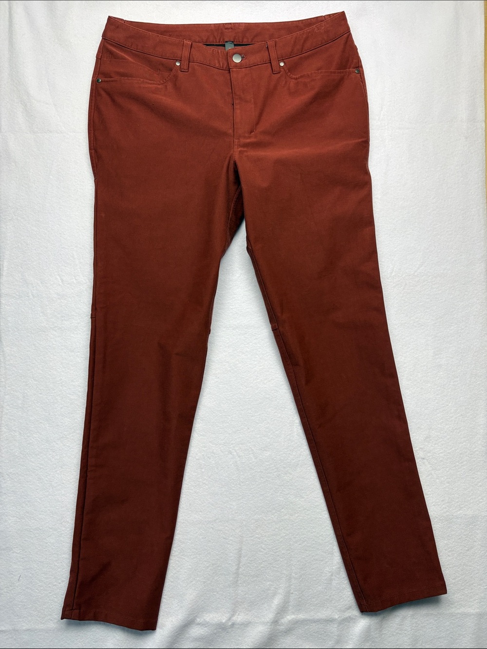 lululemon size 34 Men's ABC utilitech Slim Stretch Chinos Burnt Orange